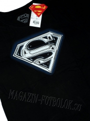 майка супермен - superman logo metallic