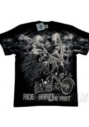 мото футболка ride hard die fast