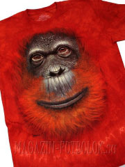 orangutan face футболки с животными 3 д