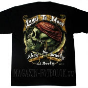 pirate skull loyal none футболка череп