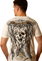 стильная майка для мужчин 3 skulls and ribbon