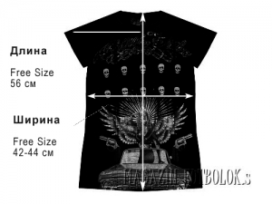 женская футболка amur tattoo